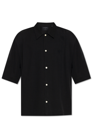 Black Shirt with leather pocket Balmain - Vitkac AS